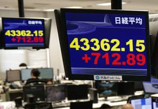 東証大幅反発、史上最高値を更新　日経平均終値は4万3378円