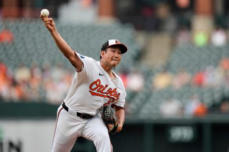 菅野、１失点で１０勝目　鈴木代打で四球、千賀先発
