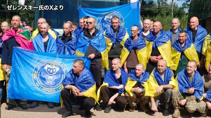米露首脳会談を前にウクライナとロシアが84人ずつ捕虜交換　マリウポリ防衛戦で拘束された兵士も含まれる