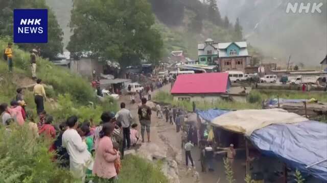 インドが直轄地とするジャム・カシミールで洪水 40人以上死亡
