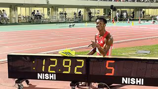 男子110mH、村竹ラシッドが衝撃の12秒92！自身の日本記録を大幅に更新、今季世界2位の大記録