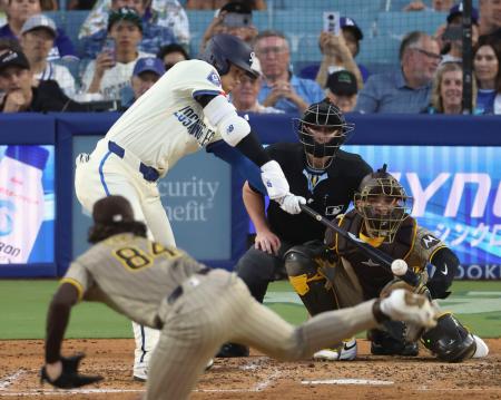 大谷１安打、ドジャース単独首位　鈴木２安打、吉田は２打点