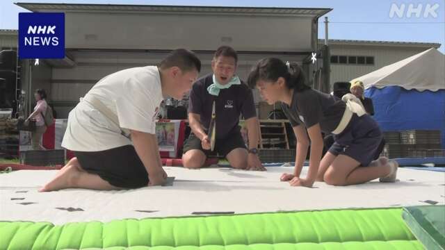 ひざ立ち姿勢の「ねまり相撲」の大会 子どもたちが熱戦 青森