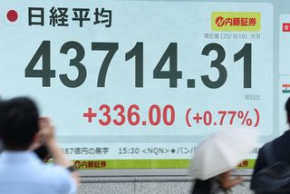 東京株、最高値更新＝４万３７１４円