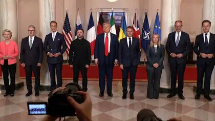 【速報】和平合意か停戦か　トランプ大統領、ゼレンスキー大統領と欧州首脳らの会談が始まる