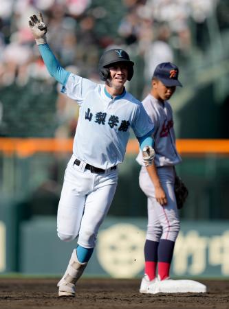 山梨学院が京都国際破る　高校野球準々決勝