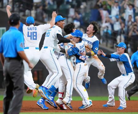 日６―５オ（１９日）　日ハム野村が逆転サヨナラ打