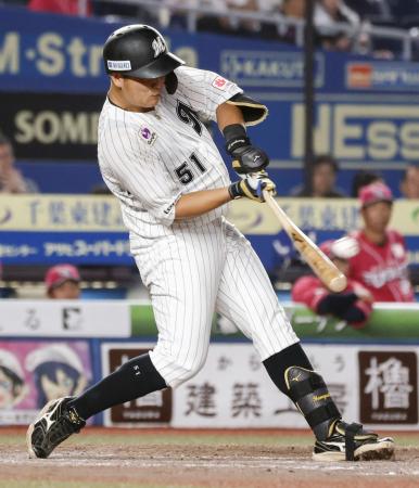ロッテの山口が４打席連続本塁打　パ・リーグタイ記録