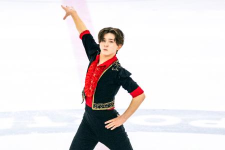 男子ＳＰは中田璃士が首位　フィギュア、ジュニアＧＰ第１戦