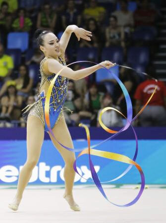 松坂玲奈は２１位で決勝進めず　世界新体操、喜田未来乃は２７位