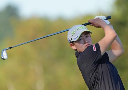 岩井明愛が６９で首位守る　米女子ゴルフ第２日