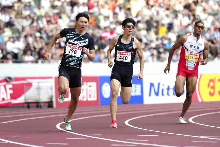 陸上の日本選手権で失格取り消し　男子４００ｍ、佐藤風雅が優勝