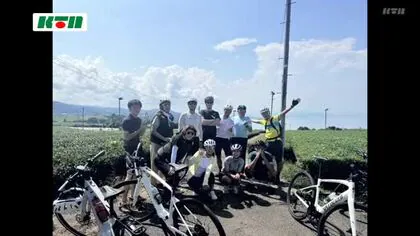 「そのぎ茶」を味わいながら「サイクリングツアー」長崎大学と台湾の企業がコラボでお茶の魅力をPR