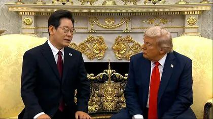 トランプ大統領が金正恩総書記と「今年中に会いたい」韓国・李在明大統領との初会談で意欲