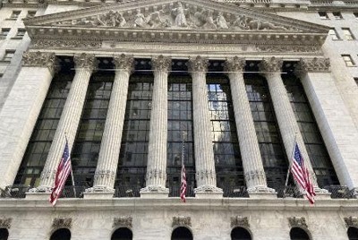 NY株反落、349ドル安　利益確定目的の売り注文優勢、ほぼ全面安