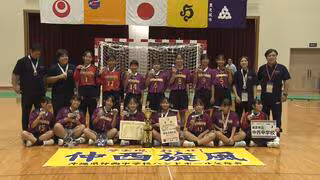 全国中学生ハンドボール大会　県勢が男女とも準優勝の快挙