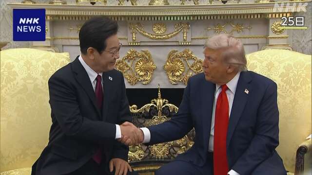 米韓首脳会談 韓国が成果強調 “日米韓の協力強化につながる”