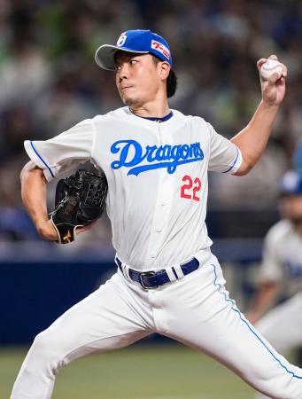 中３―０ヤ（２７日）　大野、７回無失点で８勝目