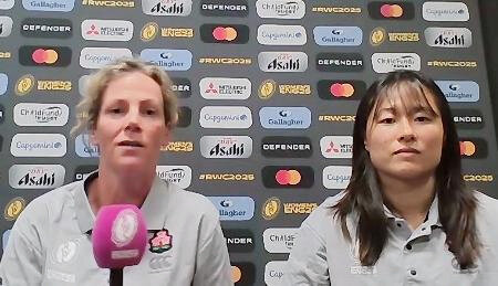長田、弘津ら先発入り　ラグビー女子Ｗ杯第２戦