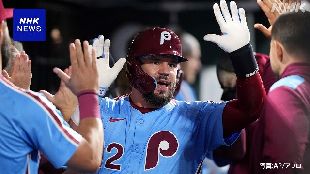 大谷に4本差 フィリーズ シュワーバー HR数でリーグ単独トップ