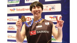 山口茜、世界バドミントンで日本初3回目の優勝