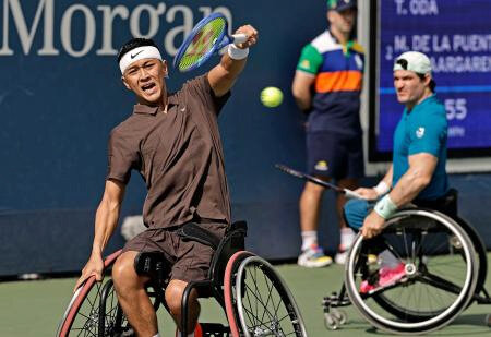 全米テニス、小田組が準決勝へ　車いすの部開始、ダブルス１回戦