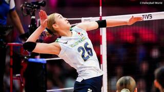 女子日本代表、ベスト4かけ3日準々決勝はオランダの“高さ”に挑む　佐藤淑乃「相手に劣らないオフェンス力を」【世界バレー】