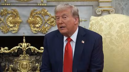 トランプ大統領が中国の軍事パレードに言及「美しい式典で非常に印象的だった」　習主席の演説には不満示す