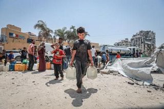 ガザ子供７０万人教育受けられず　イスラエル軍攻勢、４０％掌握か