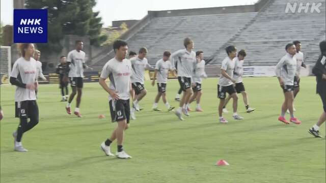 サッカー日本代表 米遠征 フォーメーション組み実戦意識し練習