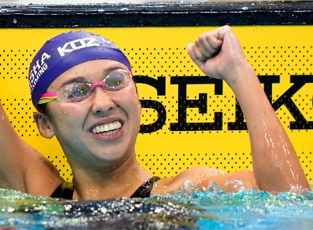 競泳・梶本が２冠、松下らも勝つ　日本学生選手権、第３日