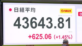 【動画】東京株、６２５円高　石破首相退陣表明で次期政権に期待