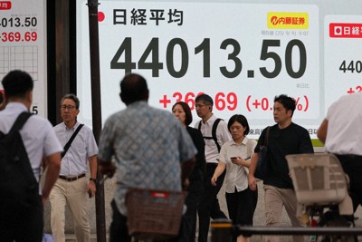 東証続伸、史上初の4万4000円台に　最高値を更新