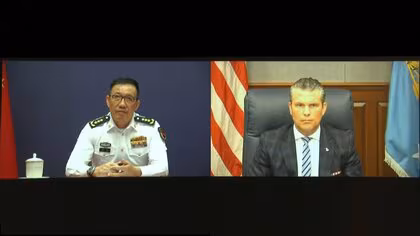 米中防衛相がオンライン会談　ヘグセス長官「中国との対立を求めない」　台湾や南シナ海などについて協議