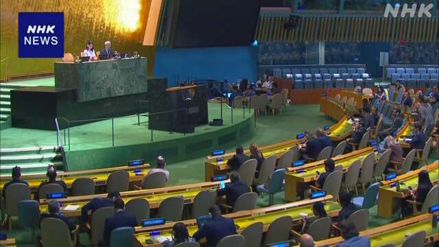 イスラエルとパレスチナ 2国家共存支持する決議案が国連で採択