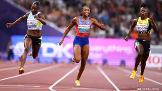女子100m・M.ジェファーソン ウッデンが初の金メダル！大会記録を更新する今季世界最高の10秒61で世界最速女王に輝く【東京世界陸上】
