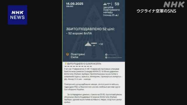 ウクライナ軍が無人機でロシアへ大規模攻撃 応酬続き緊張懸念
