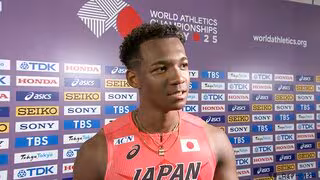 5位の村竹ラシッド「この足が許す限りメダルを目指したい」国立の歓声に「今の時代に生まれてよかった」【世界陸上】