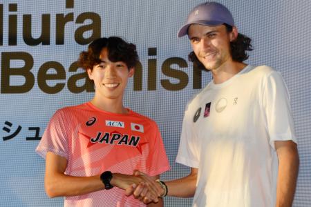 三浦「世界一が最大目標」　金メダリストと対談
