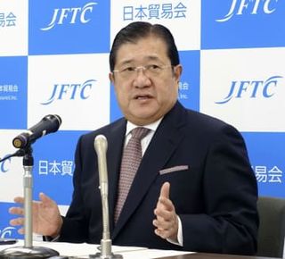 「競争上の不安は解消された」　米自動車関税下げ受け貿易会会長