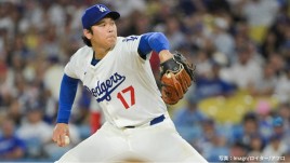大谷翔平、5回ノーノーの圧巻投球もド軍痛恨逆転弾で勝ち投手の権利失う　ロバーツ監督に“異例”大ブーイング、球場騒然