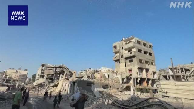 イスラエル軍 “ハマスの武器製造施設を攻撃” 成果を誇示
