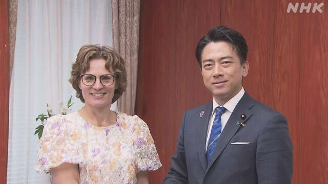 小泉農相 EU環境担当委員と会談 ウナギなどの取り引き議論へ