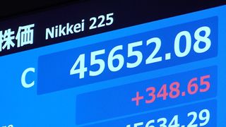 【動画】東京株、取引時間中の最高値　一時、５００円超上昇