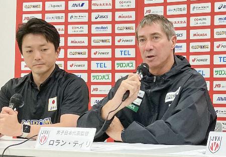 バレーティリ監督「結果は残念」　男子日本代表を総括