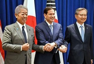 北朝鮮非核化の目標を再確認　日米韓外相が共同声明