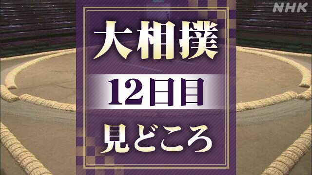 大相撲秋場所12日目 11連勝の横綱 豊昇龍は安青錦と対戦