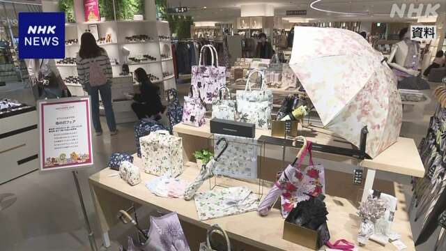 デパート 8月の売り上げ7か月ぶり増加 記録的暑さで衣料品好調