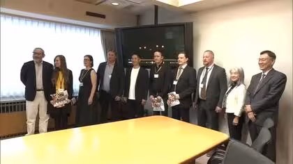 森林資源で新たなビジネス模索へ　フィンランドの起業家らが秋田県庁訪問　地域経済の活性目指し連携を