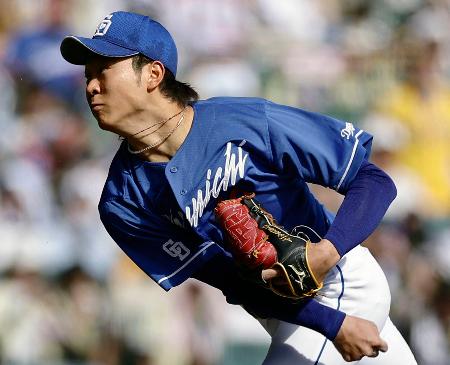 神３―５中（２７日）　高橋宏８勝目、松山４５Ｓ